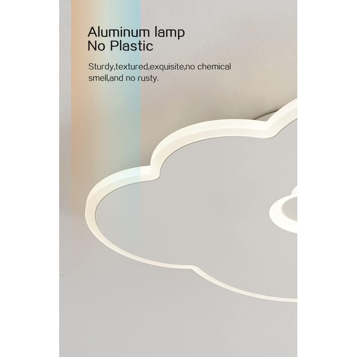 LED Ceiling Light for Kids' Room, 40CM Cloud Lamp LED Ceiling Light Dimmable with Remote Control 3000K-6000K 24W Kids' Lamp Ceiling Light for Kids' Room | Nursery | Bedroom | Living Room