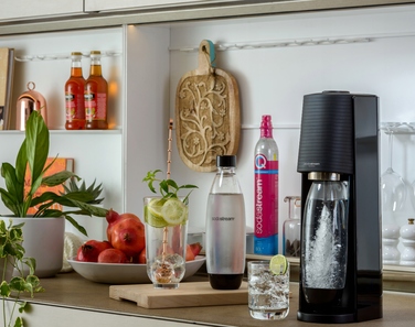 Сифон для газування води SodaStream Terra, чорний + 2 пляшки Fuse по 1л + балон з газом