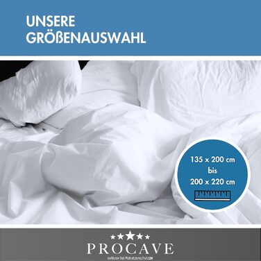 Літня ковдра PROCAVE з бавовни 155x220 см, легка, дихаюча, якісна, натуральна, для літа, виробництво Німеччина