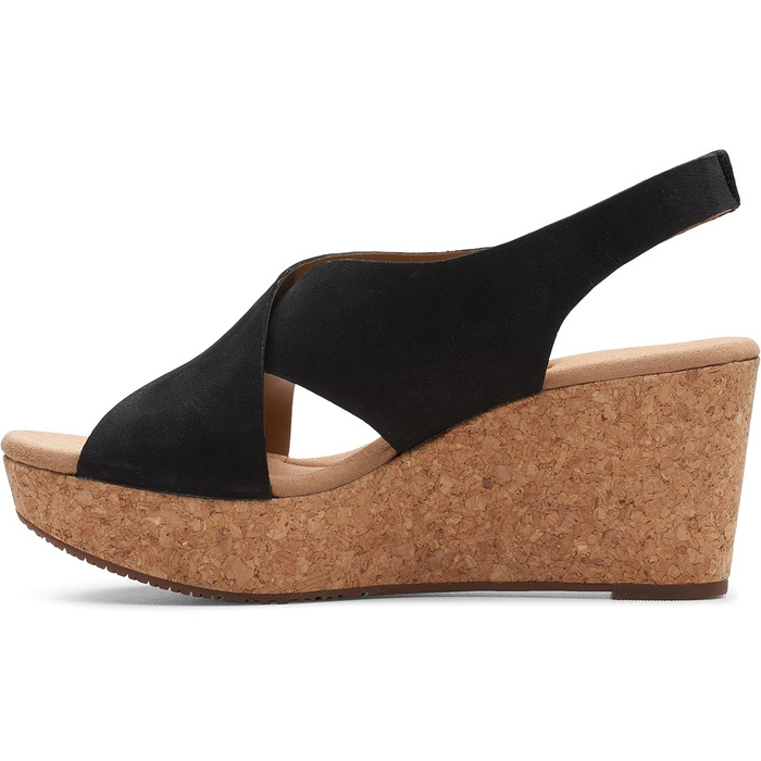 Босоніжки Clarks Annadel Eirwyn на підборах, чорні, нубук, 40 EU