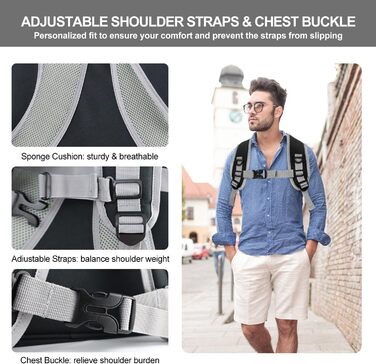 Рюкзак-переноска для котів та собак, чорний. Дихаючий рюкзак-переноска для маленьких та середніх тварин, ідеальний для подорожей, прогулянок, хатин та кемпінгу