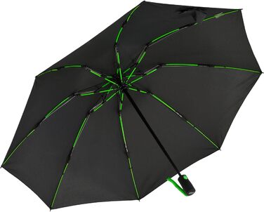 Чорно-зелений парасолька-тростина з великим куполом 106 см з фібергласу