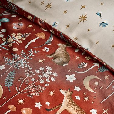 Постільна ковдра Catherine Lansfield Enchanted Twilight з наволочками, для ліжка King Size (подвійне), Burnt Orange