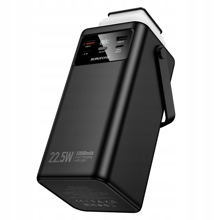 Потужний павербанк Borofone 50000 mAh, чорний