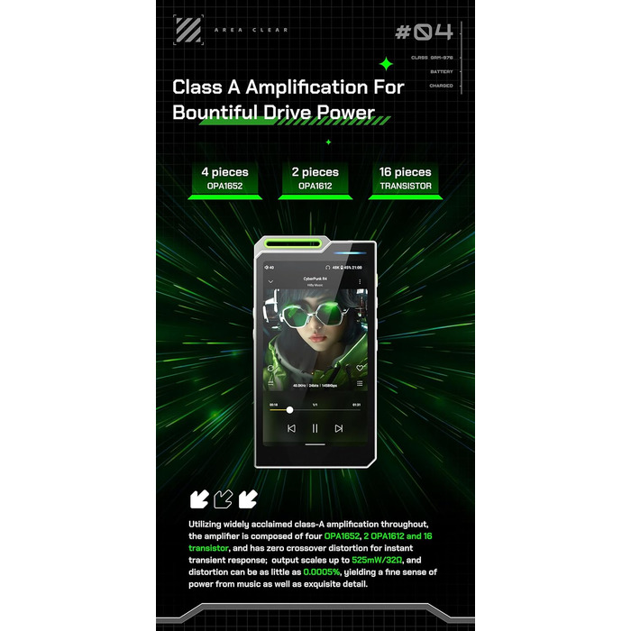 HiBy R4: Android-MP3-плеєр з Bluetooth, Wi-Fi, 4DAC, 32 ГБ, чорний