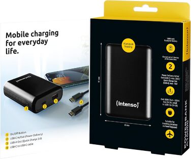 Powerbank Intenso Powerbank XS 5000: зарядний пристрій для смартфонів, планшетів та цифрових камер (10000mAh, сірий)