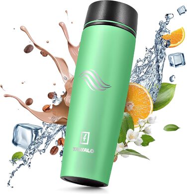 Термокружка Tavialo 460мл, пудрово-рожевий колір, нержавіюча сталь, ізоляційний термокружка, для напоїв