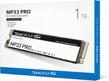 SSD TEAMGROUP MP33 PRO 1TB M.2 PCIe 2280 NVMe Gen3x4 - внутрішній SSD накопичувач