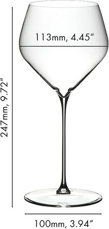 RIEDEL Veloce Chardonnay, Set of 2, clear crystal glass, premium machine-made