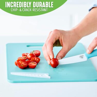 Набір дерев'яних обробних дощок GreenLife 2 шт. (середня та велика), миючі в посудомийній машині, блакитні