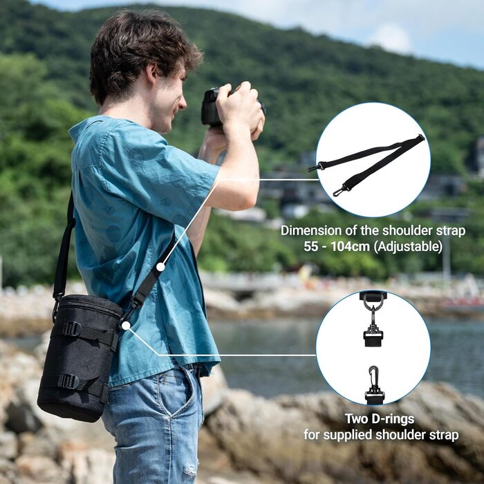 Захисний чохол для об'єктивів JJC для Canon, Nikon, Sony (XXL)