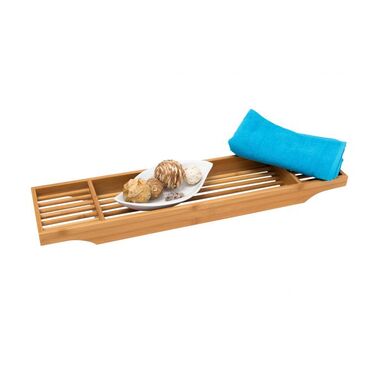 Бамбуковий піддон для ванни Relaxdays з 3 відділеннями