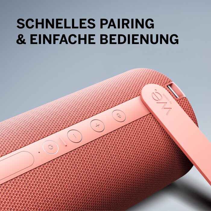 Loewe We. HEAR 2 Coral Red – Портативна Bluetooth колонка 60W, водостійка, червоний корал
