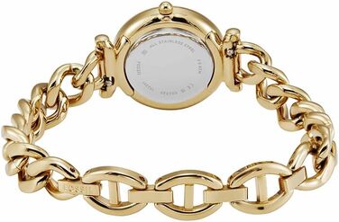 Жіночий кварцовий годинник Fossil Carlie золотистого кольору з білим циферблатом та сталевим браслетом, 28 мм