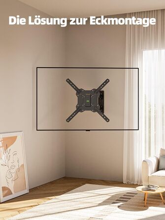 Кріплення для телевізора USX-MOUNT XMM902: поворотне та нахилене, для телевізорів 26-60 дюймів (до 35 кг), VESA 400x400 мм