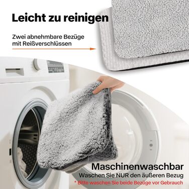 Килимок-ліжко для котів Pet Prime на підвіконня, 90 x 28 см, сірий, з 2 чохлами, теплий та прохолодний, машинне прання