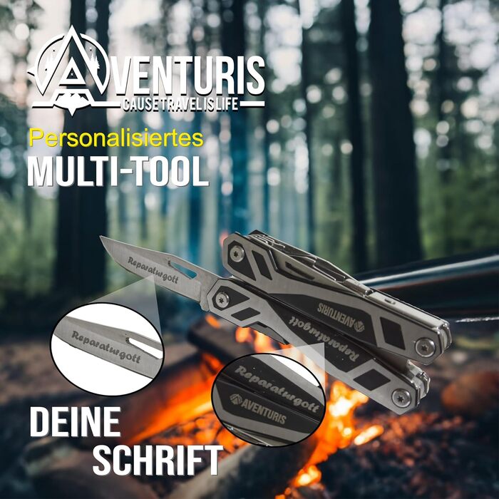 Мультитул Aventus® 21 функція: ніж, плоскогубці, викрутки (Survival Set)