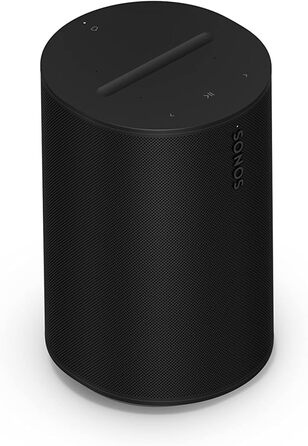 Sonos Era 100: Розумна колонка з Wi-Fi, Bluetooth, Alexa (Чорний, 2 шт., з голосовим керуванням)
