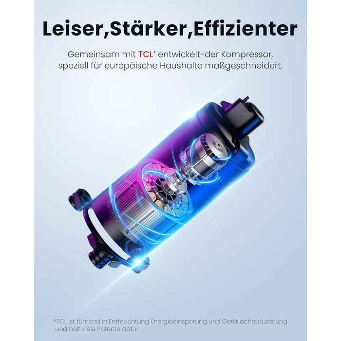 Електричний осушувач повітря Newentor 12L для підвалу, 35dB, з гофрованим шлангом 1м, для приміщень до 25м², 10 років гарантії, фільтр, таймер, продуктивність 24L/день