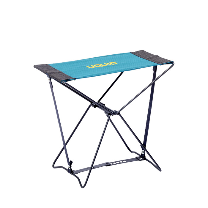 Складний туристичний стілець Uquip Falthocker Fancy Petrol - міцний, компактний, для кемпінгу, відпочинку та подорожей. Максимальне навантаження: 100 кг.