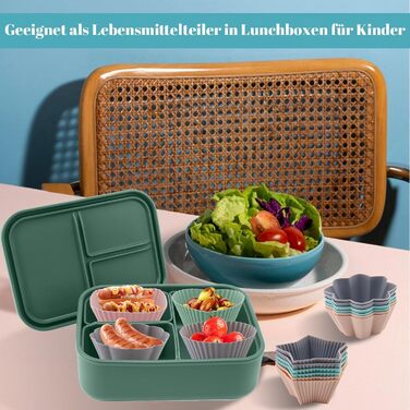 24/36 Формочки для мафінів з силікону, 6 типів, багаторазові, антипригарні, для випічки, кольорові