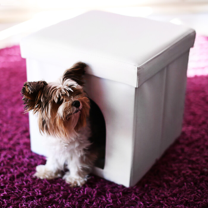 Relaxdays Dog Box Seat Stool