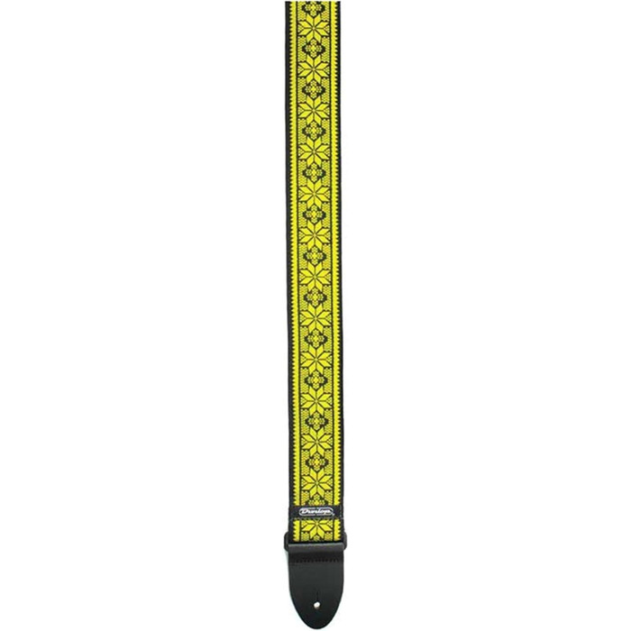 Гітарний ремінь Jim Dunlop Jacquard Fillmore, жовтий, універсальний розмір