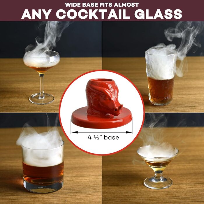 Набір для копчення коктейлів Jigger N' Dash: інфузор, ліхтар, для віскі, бурбону, Old Fashioned