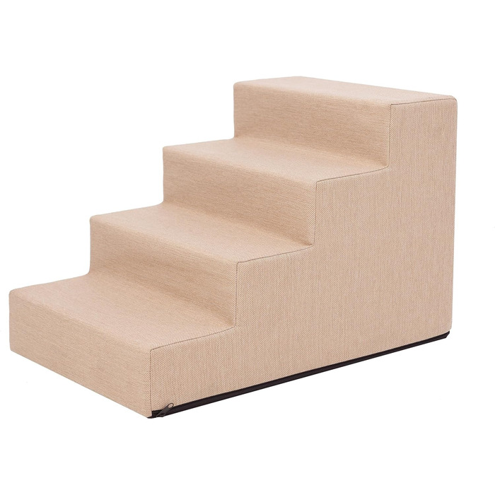 Сходинка для собак та котів Tiertreppen - пандус з 4 ступенів, висота 40 см, бежевий