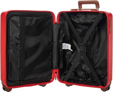 Чемодан на колесах Bric's Ferrara 67 см, чорний (червоний)