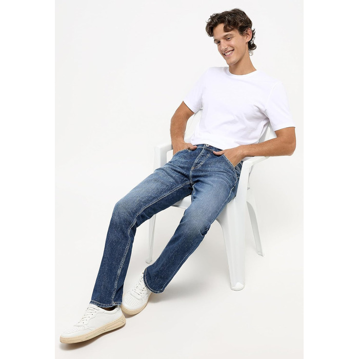 Джинси чоловічі MUSTANG Michigan Straight 34W/32L світло-потерті, оригінал