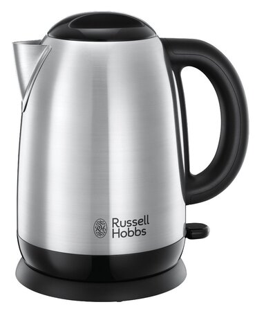 Електричний чайник Russell Hobbs Adventure 1.7л з нержавіючої сталі (2400W) з функцією швидкого кип'ятіння, фільтром від накипу та зручним носиком