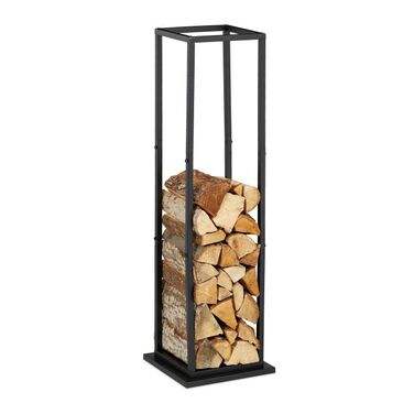 Relaxdays Tall Metal Firewood Rack