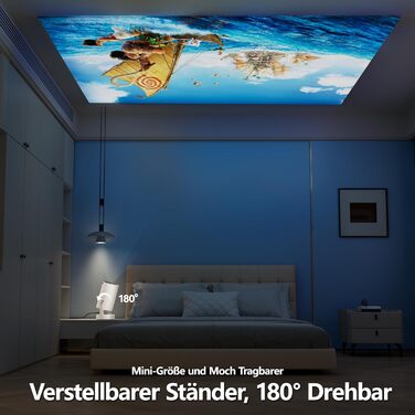 Розумний міні проектор HY300 PRO HIFI: Android 11, FHD 1080p, 4K, 300 ANSI Lumen, WiFi 6, Bluetooth 5.0, для дому та кіно