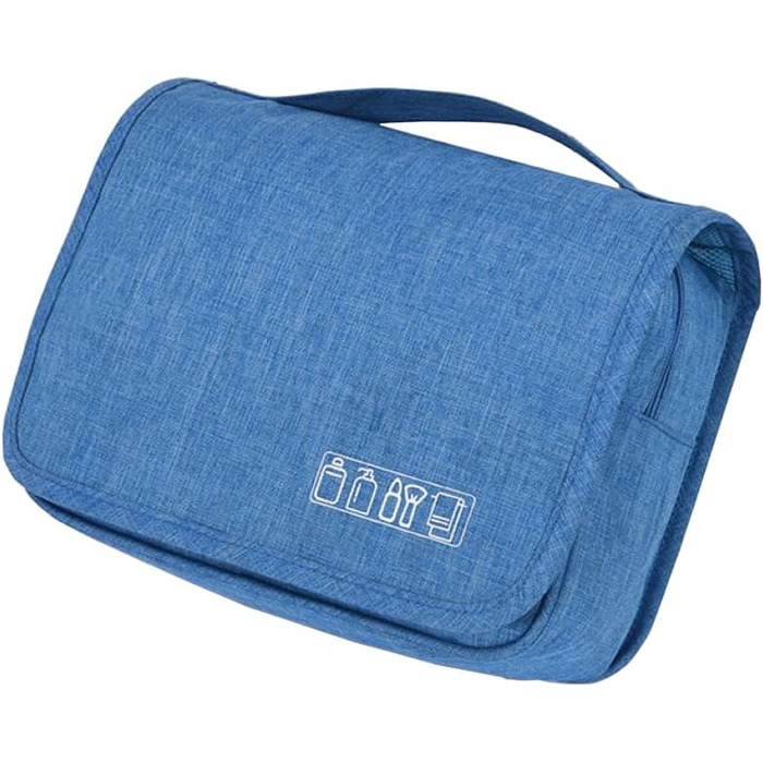 Сумка-органайзер для подорожей, сіра, з металевим гачком, з декількома відділеннями