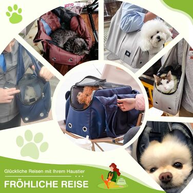 Чорна сумка-переноска для собак та котів ALLSOPETS - легка, дихаюча, для подорожей та відпочинку на природі