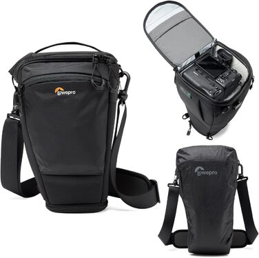 Lowepro ProTactic Toploader - фотосумка для беззеркальної камери/DSLR, 4.5 л, 37x10.5x14 см, для камер з об'єктивом, наплічна сумка для фотографів/відеооператорів (TLZ 75 Pro AW III - new)