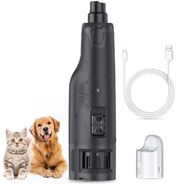 Електричний точило для собачих кігтів Krallenschleifer: 6 режимів, USB, LED, тихе, з захистом від пилу, для собак великих, середніх та маленьких порід