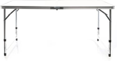 Зручний складаний туристичний стіл з регулюванням висоти 54/61/70 см. Алюмінієвий каркас, стільниця з МДФ, портативний, багатофункціональний, буфетний, для кемпінгу, саду та відпочинку (120x60x70 см)