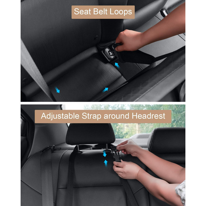 Автокрісло для собак - безпечне та зручне автоліжко для маленьких та середніх собак до 35 кг, з ременем безпеки та водонепроникним покриттям