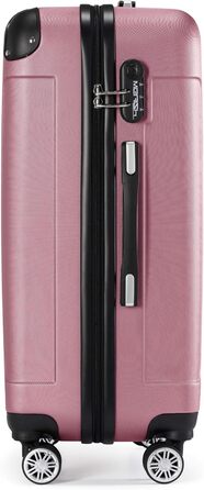 Чемоданний набір Merish: 3 шт., жорсткий корпус, коліщата-двоє, 9 кольорів (Рожевий, XL)