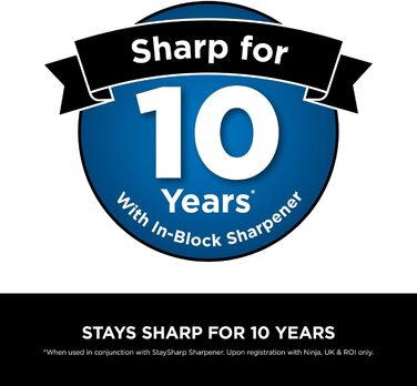 Набір ножів Ninja StaySharp K62006EUUK: 6 предметів з інтегрірувальником, з нержавіючої сталі, антрацит