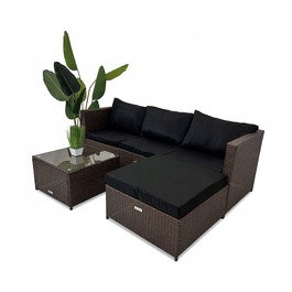 Комплект садових меблів з техноротанга Just Relax, коричневий, 2 предмети