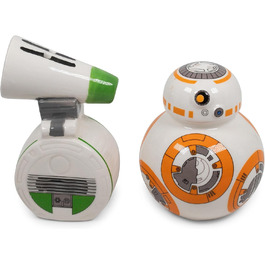 Star Wars BB-8 and D-O Ceramic Salt and Pepper Shakers | 2-Piece Set