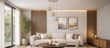 Підвісна LED-лампа LEDLUX, стельовий світильник БЕЖЕВИЙ, 3 цоколі E27