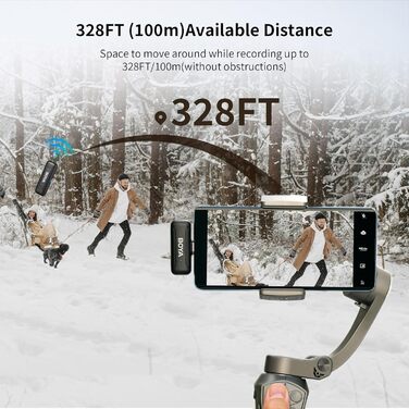 BOYA BY-WM3T-U2: Бездротовий петличний мікрофон з USB-C для Android/iPhone - 100м, 32год, шумозаглушення