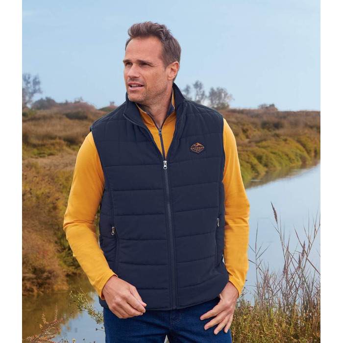 Жилет чоловічий ATLAS FOR MEN великих розмірів (M-5XL), темно-синій