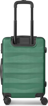 Набір валіз Smartbox Hartschalen 3-в-1 для жінок та чоловіків | Легкі та міцні валізи з ABS-пластику | 4 колеса та кодовий замок (Edition 03) (Темно-зелений, валіза S (55 см))