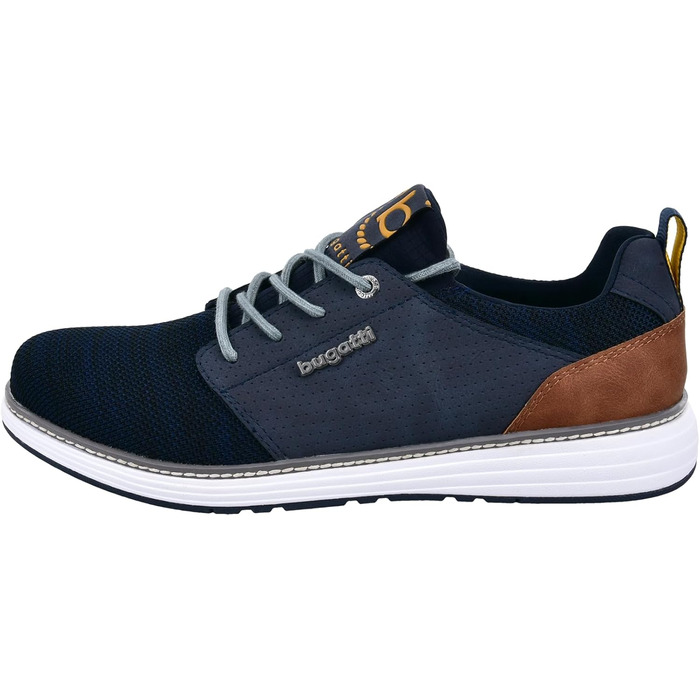 Чоловічі спортивні шнурівки Bugatti Man, напівчеревики, змінне устілка, темно-синій, 43 EU, 4100