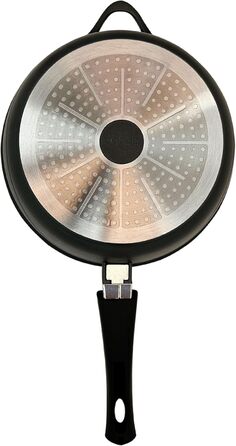 Набір посуду Induktion BRIEBЕ 12-ти частинний: 4 казани з алюмінію, 2 сковорідки з антипригарним покриттям ILAG GRANITEC (без PFOA), кришки зі скла, рукавички з силікону. Підходить для індукційних, газових плит та духовки.